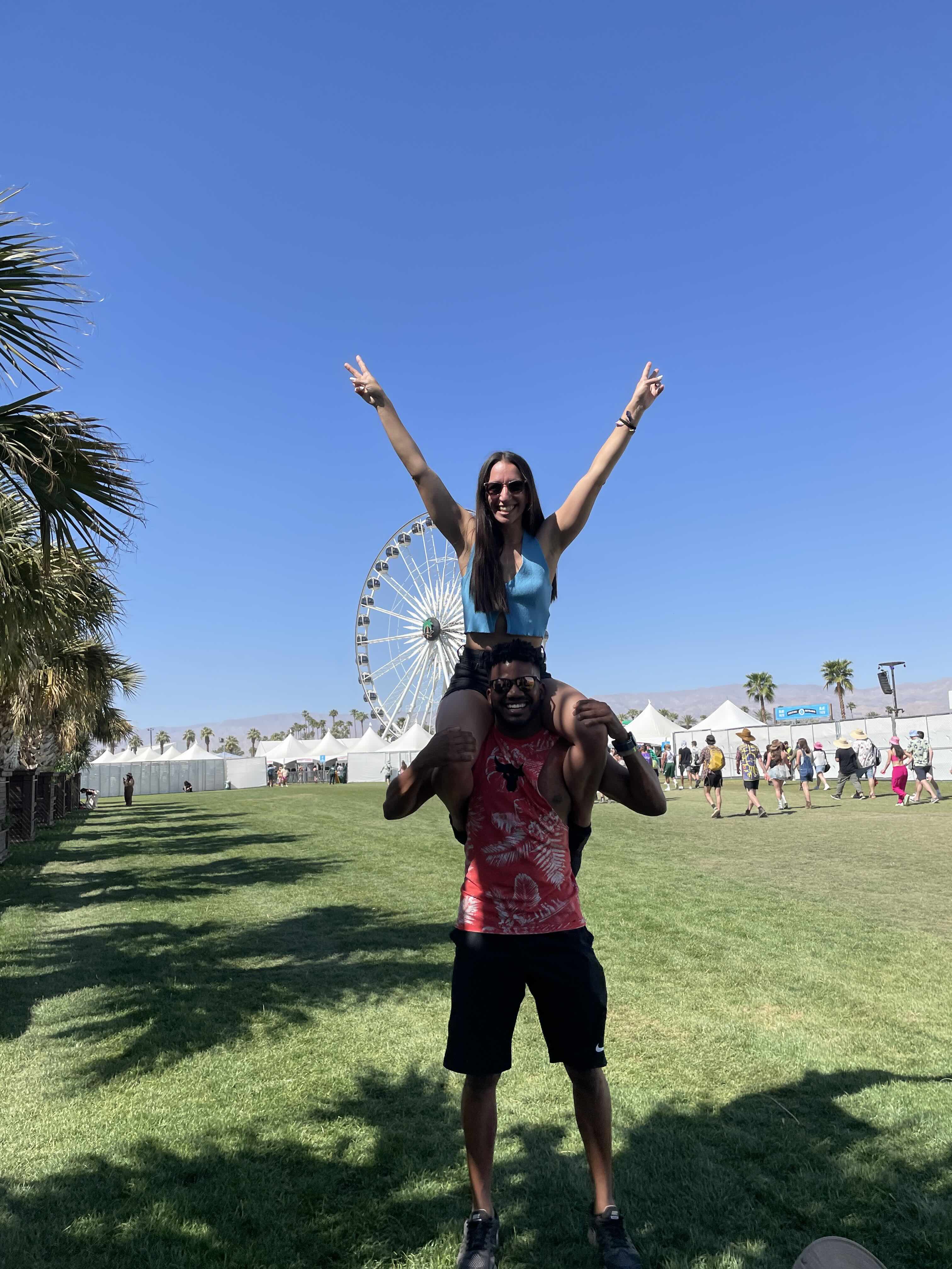 Laura and Donnie at Coachella